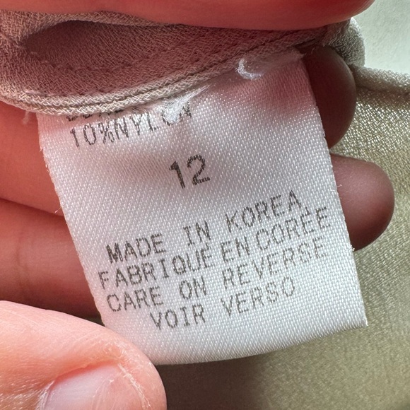 Women’s TAHARI XS VTG RARE linen & Nylon blend boat neck layered dress - Picture 3 of 16